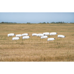 GHG Pro Grade WindSock Decoys Tall Snow Goose No Heads 12 Pack